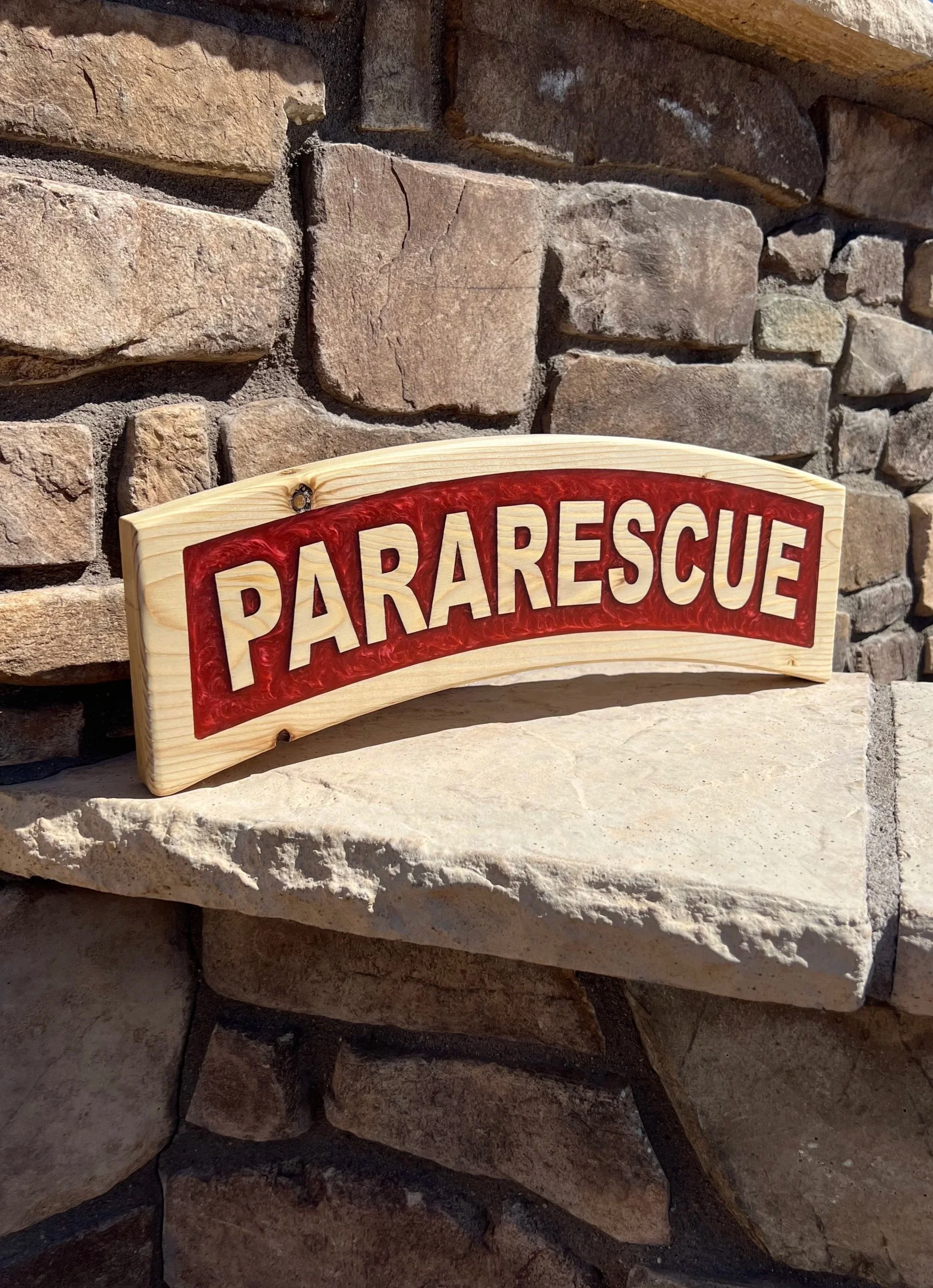 US Air Force (USAF) Pararescue Tab — Breaking Point Woodworx